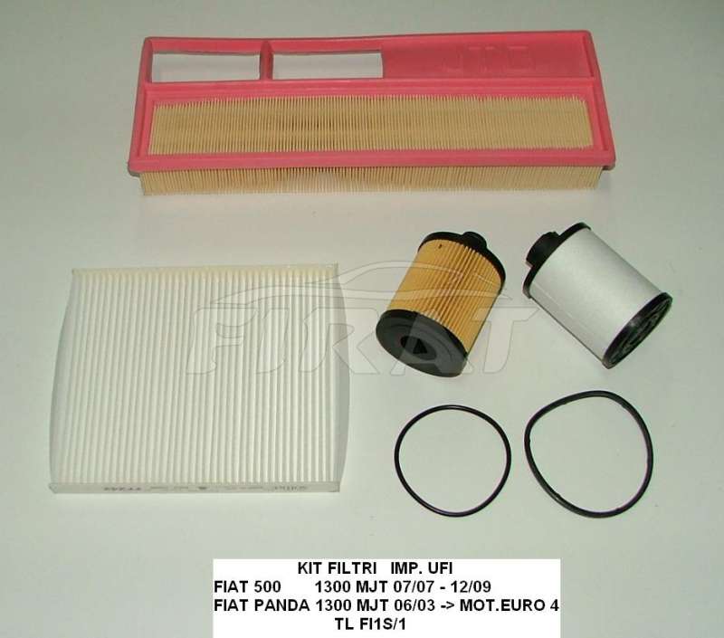 KIT FILTRI FIAT 500 PANDA 1300 MJT UFI